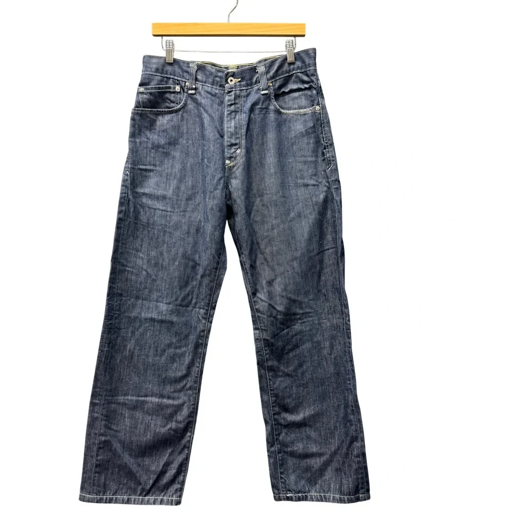 Levi's 569 Jeans Mens 32x30 Loose Straight Blue Denim Flap Pockets Classic